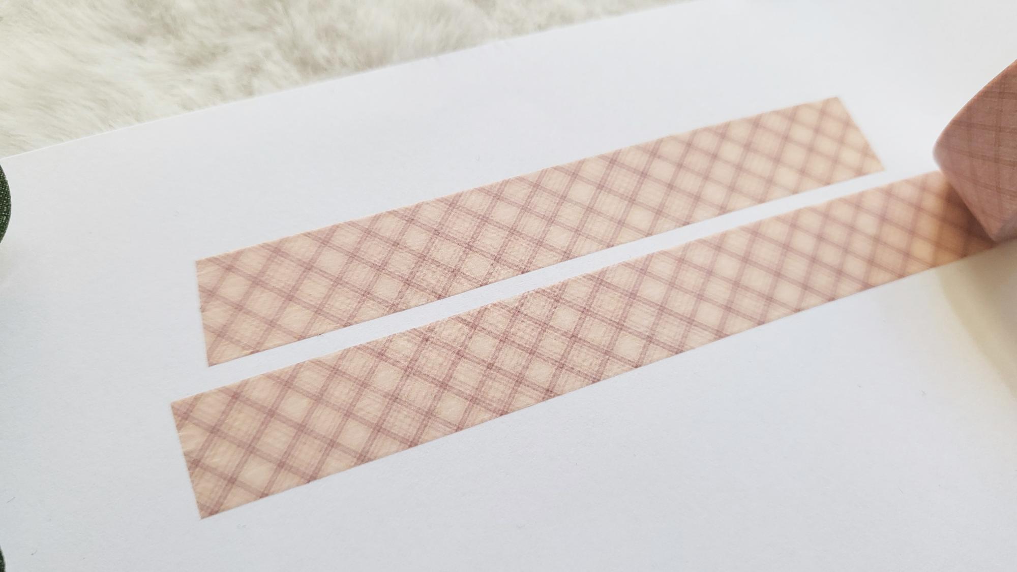 Washi Tape rosa kariert